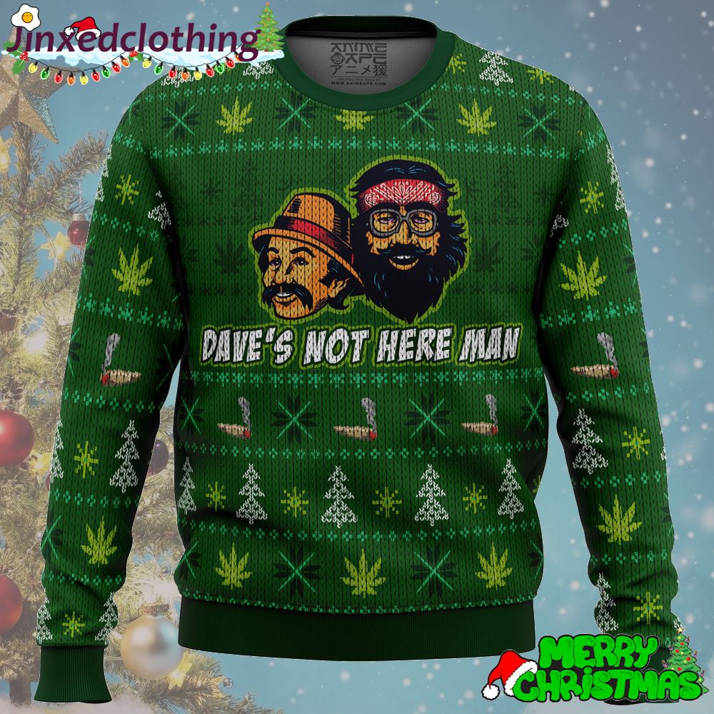 Cheech And Chong Ugly Christmas Sweater Xmas Party Funny 